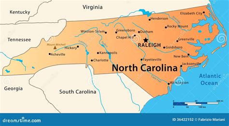 History of MAP Cities In North Carolina Map